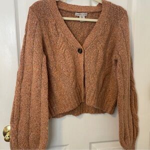 Sincerely Jules light orange cardigan size large